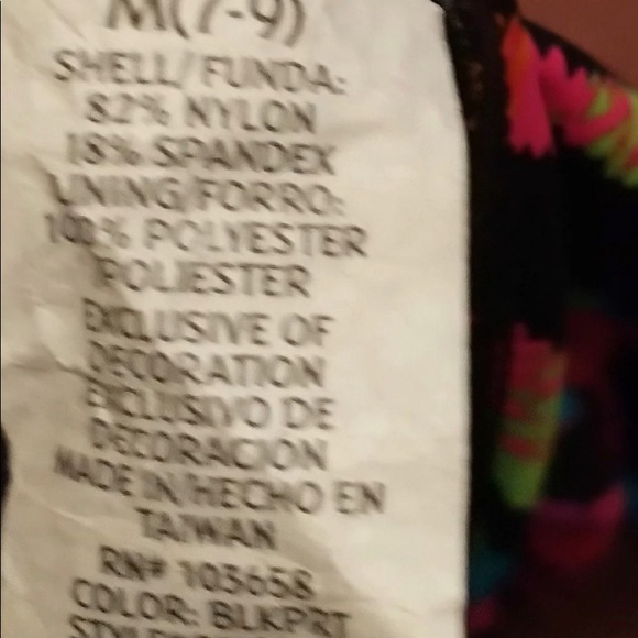 OP Tankini One Piece Rainbow Animal Print - Picture 4 of 4